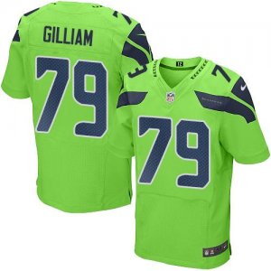 Jerseys Factory Cheap Nike Seahawks #79 Garry Gilliam Green Men'