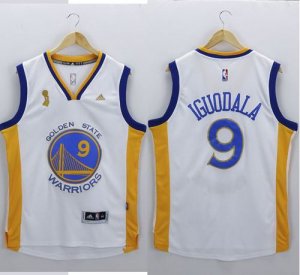Jerseys Factory Cheap Warriors #9 Andre Iguodala White New Champ