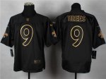 Jerseys Factory Cheap Nike Saints #9 Drew Brees Black Gold No. F