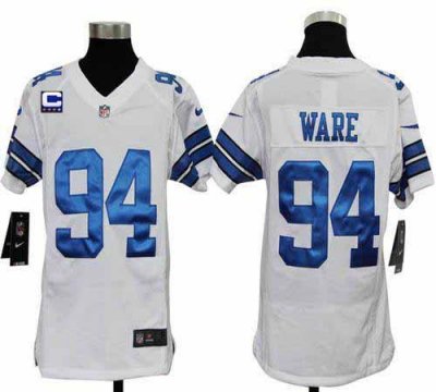 Jerseys Factory Cheap Nike Cowboys #94 DeMarcus Ware White With