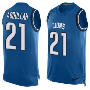 Jerseys Factory Cheap Nike Lions #21 Ameer Abdullah Blue Team Co