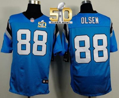 Jerseys Factory Cheap Nike Panthers #88 Greg Olsen Blue Alternat