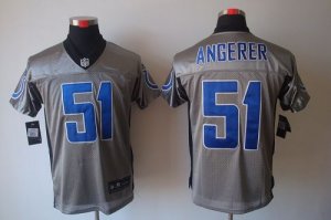 Jerseys Factory Cheap Nike Colts #51 Pat Angerer Grey Shadow Men