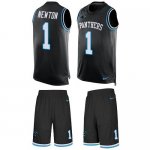 Jerseys Factory Cheap Nike Panthers #1 Cam Newton Black Team Col