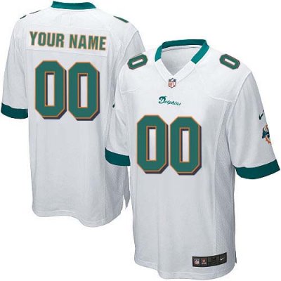 Jerseys Factory Cheap Nike Miami Dolphins Customized White Embro