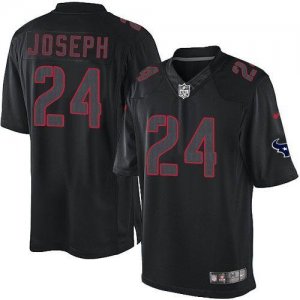 Jerseys Factory Cheap Nike Texans #24 Johnathan Joseph Black Men