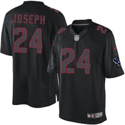 Jerseys Factory Cheap Nike Texans #24 Johnathan Joseph Black Men