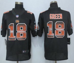 Jerseys Factory Cheap Nike Bengals #18 A.J. Green Black Team Col