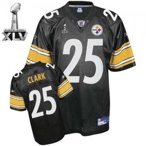 Jerseys Factory Cheap Steelers #25 Ryan Clark Black Super Bowl X