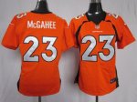 Jerseys Factory Cheap Nike Broncos #23 Willis McGahee Orange Tea