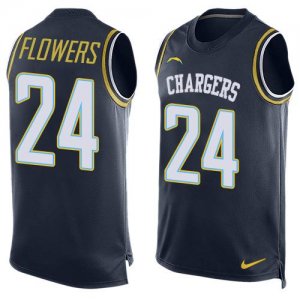 Jerseys Factory Cheap Nike Chargers #24 Brandon Flowers Navy Blu