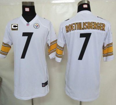 Jerseys Factory Cheap Nike Steelers #7 Ben Roethlisberger White
