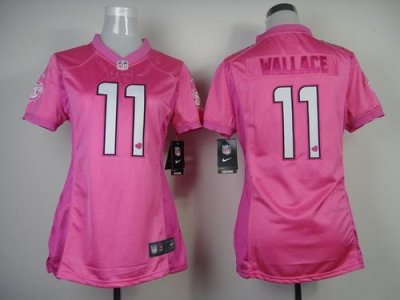 Jerseys Factory Cheap Nike Dolphins #11 Mike Wallace Pink Women'