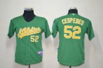 Jerseys Factory Cheap Athletics #52 Yoenis Cespedes Green Cool B
