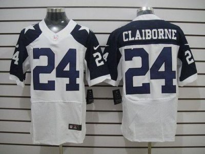 Jerseys Factory Cheap Nike Cowboys #24 Morris Claiborne White Th