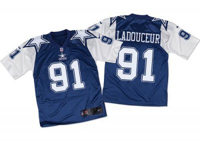 Jerseys Factory Cheap Nike Cowboys #91 L. P. Ladouceur Navy Blue