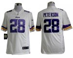 Jerseys Factory Cheap Nike Vikings #28 Adrian Peterson White Men