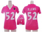 Jerseys Factory Cheap Nike Ravens #52 Ray Lewis Pink Draft Him N