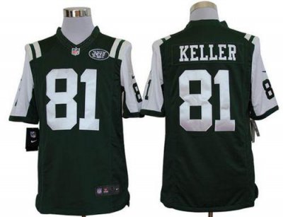 Jerseys Factory Cheap Nike Jets #81 Dustin Keller Green Team Col
