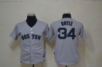 Jerseys Factory Cheap Red Sox #34 David Ortiz Grey Cool Base Emb