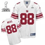 Jerseys Factory Cheap Giants #88 Hakeem Nicks White Super Bowl X