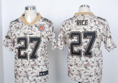 Jerseys Factory Cheap Nike Ravens #27 Ray Rice Camo USMC Men's E