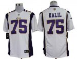 Jerseys Factory Cheap Nike Vikings #75 Matt Kalil White Men's Em