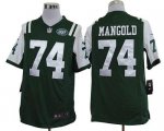 Jerseys Factory Cheap Nike Jets #74 Nick Mangold Green Team Colo