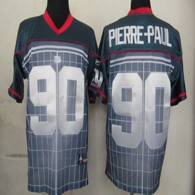 Jerseys Factory Cheap Giants #90 Jason Pierre-Paul Grey Stitched