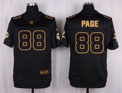Jerseys Factory Cheap Nike Vikings #88 Alan Page Black Men's Sti