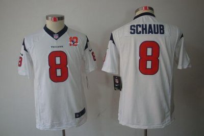 Jerseys Factory Cheap Nike Texans #8 Matt Schaub White With 10TH
