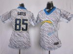 Jerseys Factory Cheap Nike Chargers #85 Antonio Gates Zebra Wome