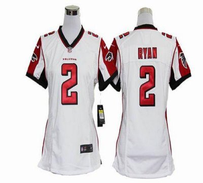Jerseys Factory Cheap Nike Falcons #2 Matt Ryan White Women's Em