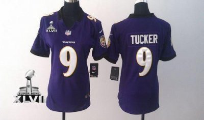 Jerseys Factory Cheap Nike Ravens #9 Justin Tucker Purple Team C
