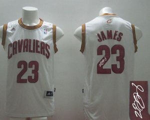 Jerseys Factory Cheap Revolution 30 Autographed Cavaliers #23 Le