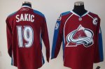 Jerseys Factory Cheap Avalanche #19 Joe Sakic Embroidered Red NH