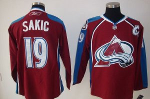 Jerseys Factory Cheap Avalanche #19 Joe Sakic Embroidered Red NH