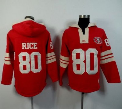 Jerseys Factory Cheap San Francisco 49ers #80 Jerry Rice Red Pla