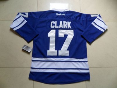 Jerseys Factory Cheap Maple Leafs #17 Wendel Clark Blue Third Em