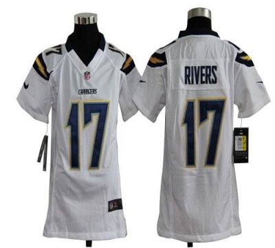 Jerseys Factory Cheap Nike Chargers #17 Philip Rivers White Yout