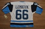 Jerseys Factory Cheap Penguins #66 Mario Lemieux Embroidered Whi
