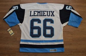 Jerseys Factory Cheap Penguins #66 Mario Lemieux Embroidered Whi
