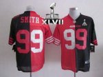 Jerseys Factory Cheap Nike 49ers #99 Aldon Smith Black/Red Super