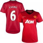 Jerseys Factory Cheap Women's Manchester United #6 Jonny Evans H