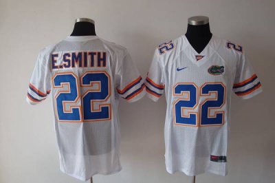 Jerseys Factory Cheap Gators #22 E.Smith White Embroidered NCAA