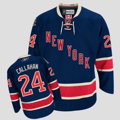 Jerseys Factory Cheap Rangers #24 Ryan Callahan Embroidered Dark