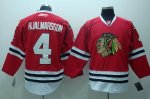 Jerseys Factory Cheap Blackhawks #4 Nikals Hjalmarsson Embroider