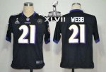 Jerseys Factory Cheap Nike Ravens #21 Lardarius Webb Black Alter