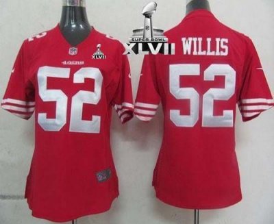 Jerseys Factory Cheap Nike 49ers #52 Patrick Willis Red Team Col
