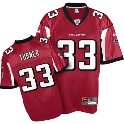 Jerseys Factory Cheap Nike Falcons #33 Michael Turner Red Stitch